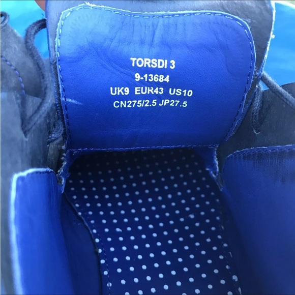 TED BAKER Men’s Shoes TORSDI 3 SUEDE ANKLE Blue Chukka Boots Size 10 - Picture 9 of 12